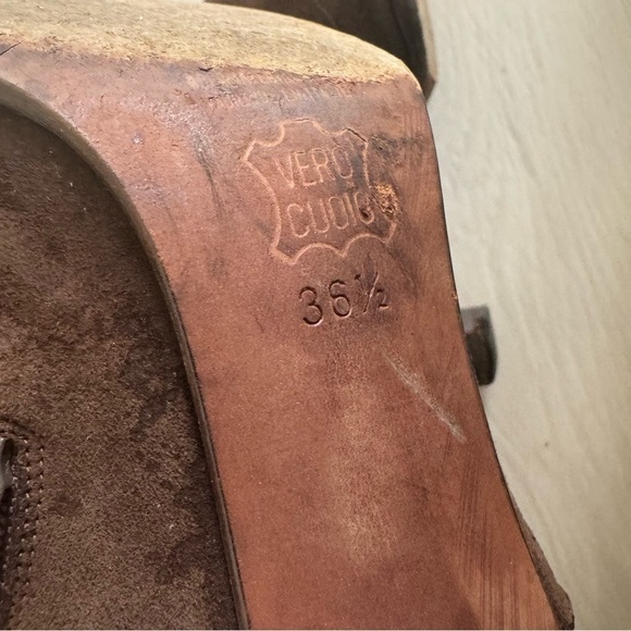 Vintage Varda Lace up Suede Booties Italian made - Picture 14 of 15